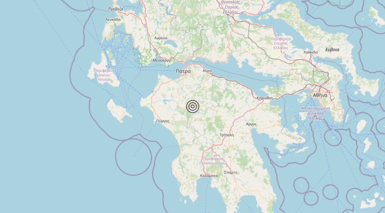 Terremoto Southern Greece [Land: Greece] – Magnitudo 4.6