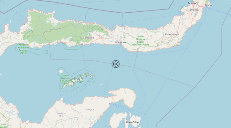 Terremoto Minahassa Peninsula, Sulawesi, Indonesia [Sea: Indonesia] – Magnitudo 6.0