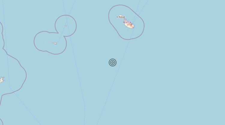 Terremoto Malta [Sea] – Magnitudo 3.3