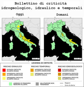Bollettino di allerta meteo del 05/10/2024