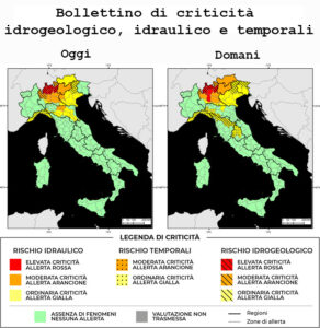 Bollettino di allerta meteo del 09/10/2024