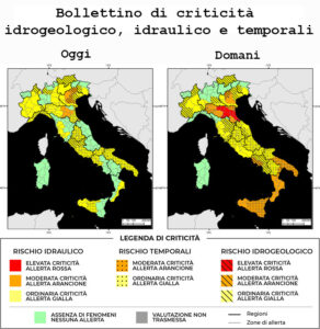 Bollettino di allerta meteo del 18/10/2024