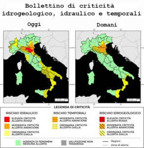 Bollettino di allerta meteo del 20/10/2024
