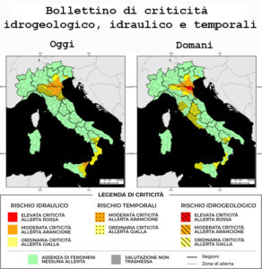 Bollettino di allerta meteo del 21/10/2024