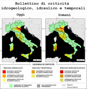 Bollettino di allerta meteo del 22/10/2024