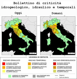 Bollettino di allerta meteo del 24/10/2024