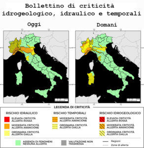 Bollettino di allerta meteo del 26/10/2024