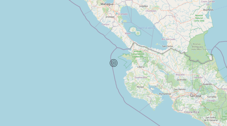 Terremoto Off coast of Costa Rica [Sea: Costa Rica] – Magnitudo 6.3