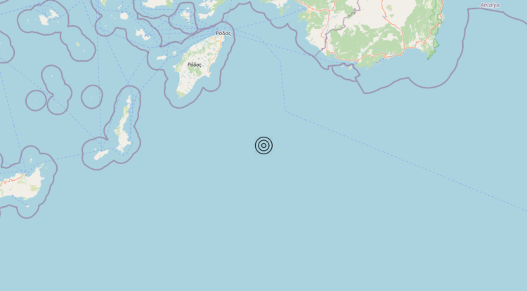 Terremoto Greece [Sea] – Magnitudo 4.8