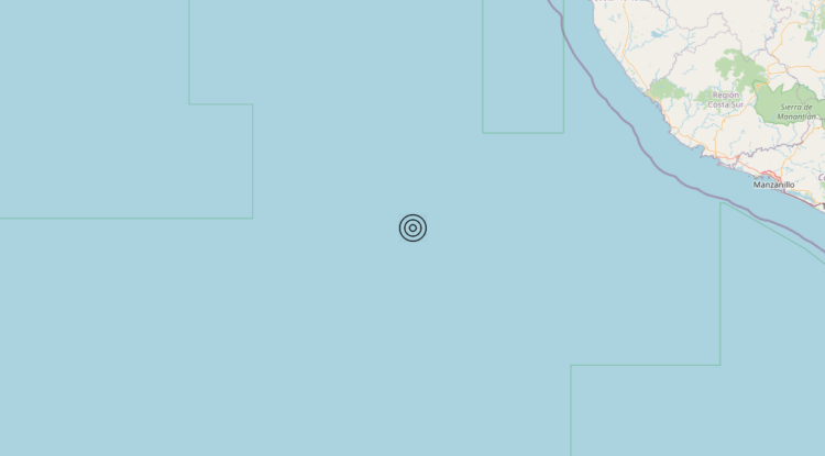 Terremoto Off coast of Jalisco, Mexico [Sea: Mexico] – Magnitudo 6.0