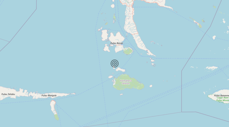 Terremoto Halmahera, Indonesia [Sea: Indonesia] – Magnitudo 5.9