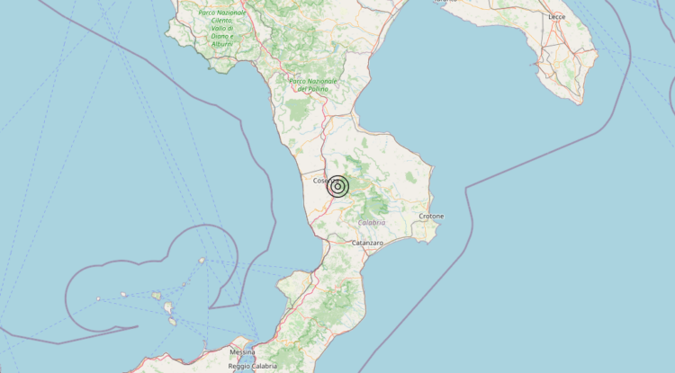 Terremoto 2 km E Mangone (CS) – Magnitudo 3.0 Terremoto 2 km E Mangone (CS) – Magnitudo 3.0