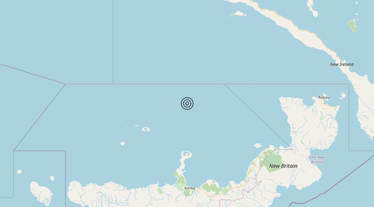 Terremoto Papua New Guinea [Sea] – Magnitudo 5.8