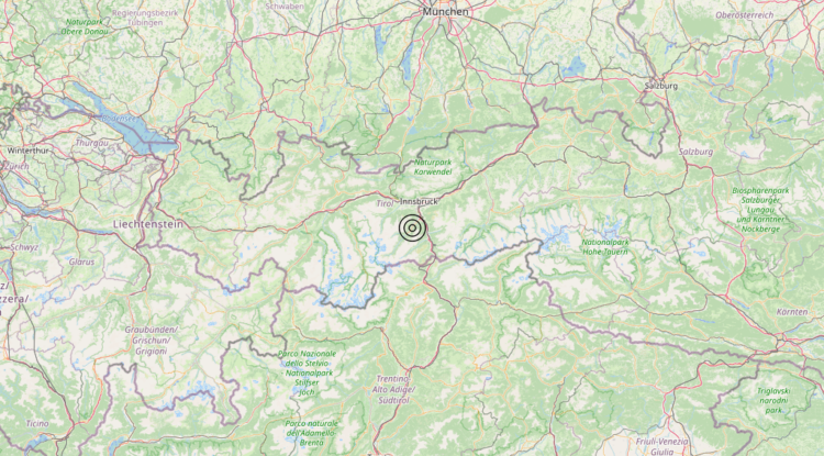 Terremoto Confine Italia-Austria (AUSTRIA) – Magnitudo 3.4