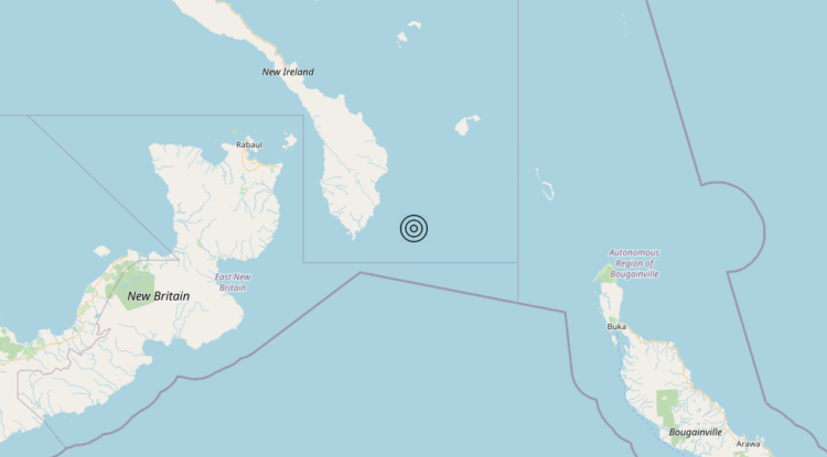 Terremoto Papua New Guinea [Sea] – Magnitudo 6.0