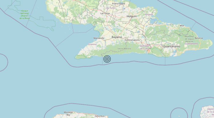 Terremoto Cuba region [Sea: Cuba] – Magnitudo 5.9
