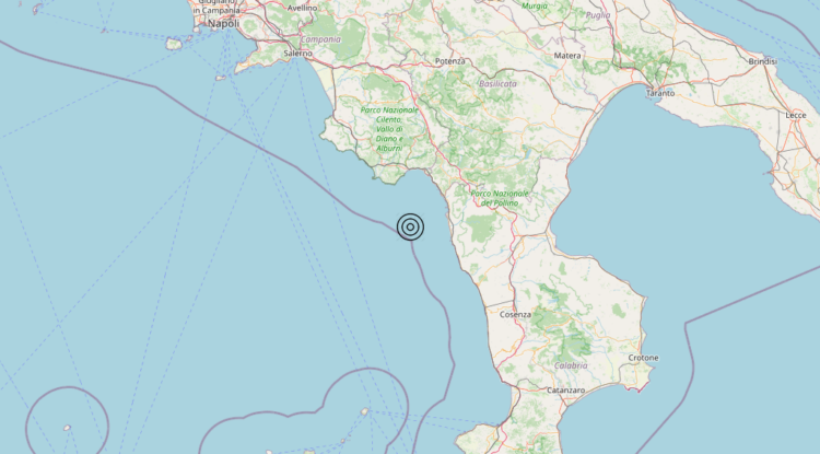Terremoto Costa Calabra nord-occidentale (Cosenza) – Magnitudo 3.9