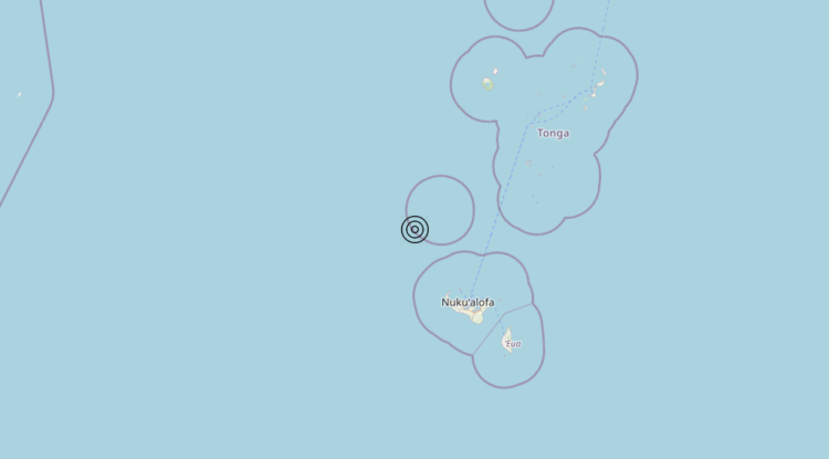 Terremoto Tonga Islands [Sea: Tonga] – Magnitudo 5.7