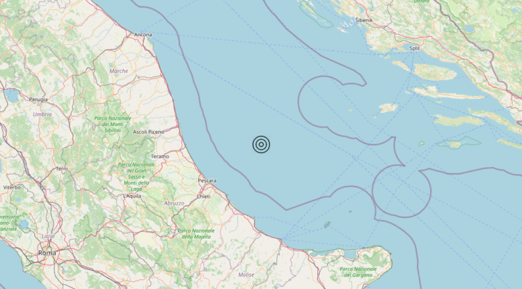 Terremoto Adriatico Centrale (MARE) – Magnitudo 3.0