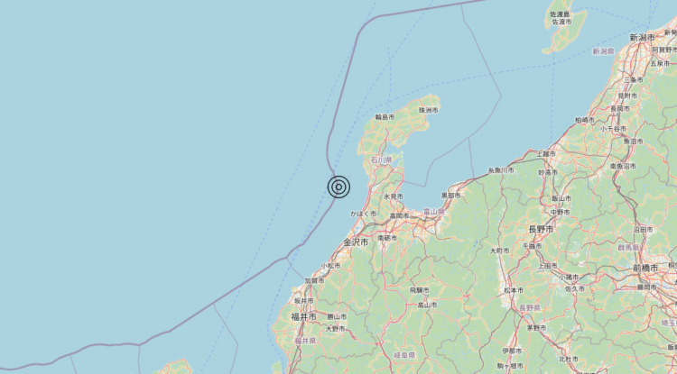Terremoto Near west coast of eastern Honshu, Japan [Sea: Japan] – Magnitudo 6.2