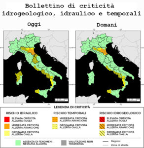 Bollettino di allerta meteo del 09/12/2024