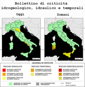 Bollettino di allerta meteo del 11/12/2024