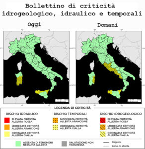 Bollettino di allerta meteo del 12/12/2024
