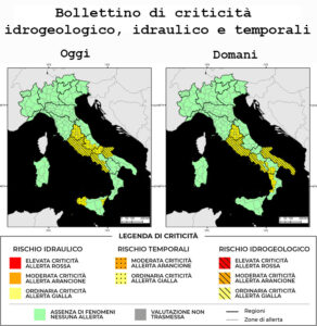 Bollettino di allerta meteo del 13/12/2024