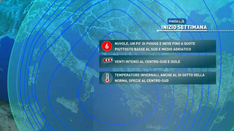 Meteo: settimana di Natale 2024 con neve in adriatico?
