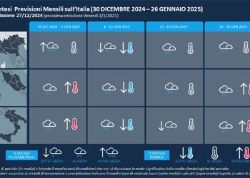 Meteoam: previsioni del tempo per Gennaio 2025
