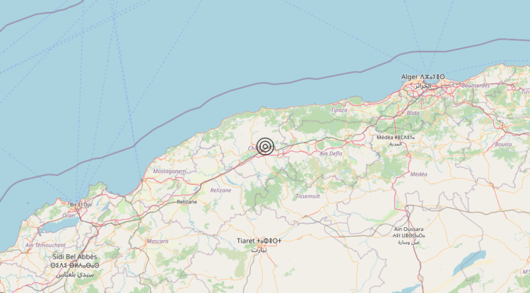 Terremoto Northern Algeria [Land: Algeria] – Magnitudo 4.6