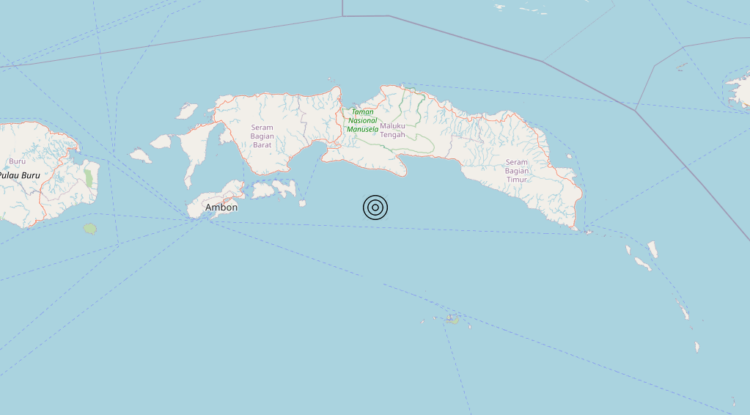 Terremoto Seram, Indonesia [Sea: Indonesia] – Magnitudo 5.5