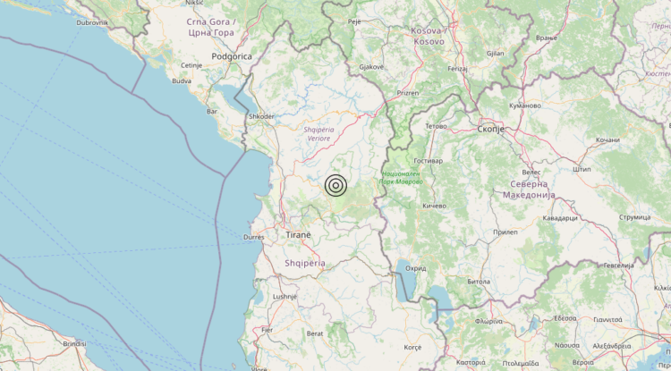 Terremoto Albania – Magnitudo 3.9