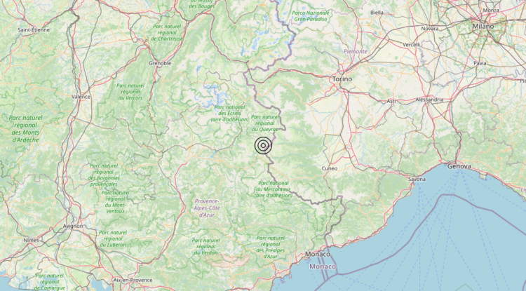 Terremoto Confine Italia-Francia (FRANCIA) – Magnitudo 3.0