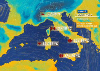 Meteo: oggi residue piogge al Centro-Sud, domani migliora