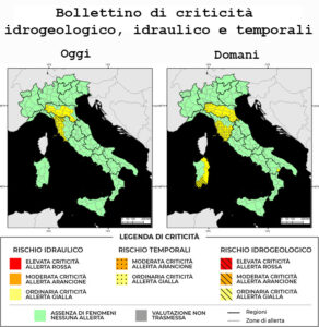 Bollettino di allerta meteo del 31/01/2025