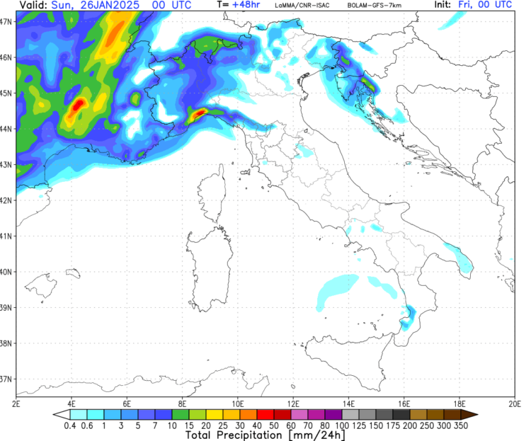 Meteo domani: sabato 25 gennaio 2025 Meteo domani: sabato 25 gennaio 2025