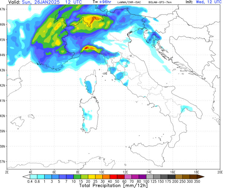 Meteo: domenica 26 con piogge intense? Ecco dove