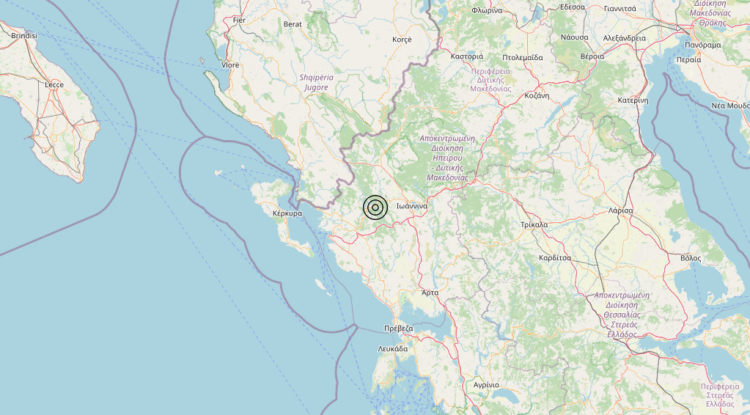 Terremoto Greece [Land] – Magnitudo 3.5