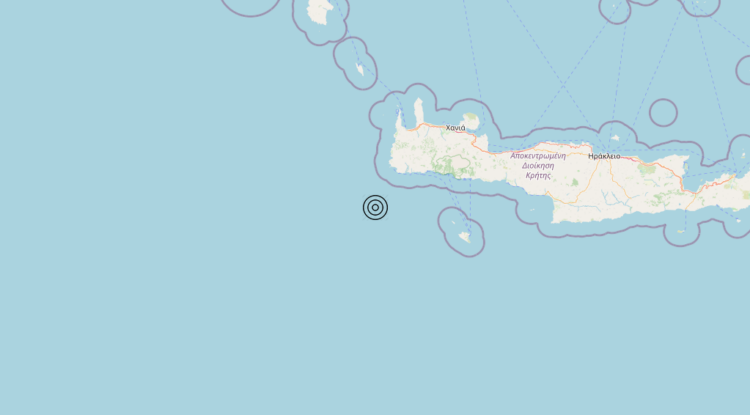 Terremoto Crete, Greece [Sea: Greece] – Magnitudo 4.4