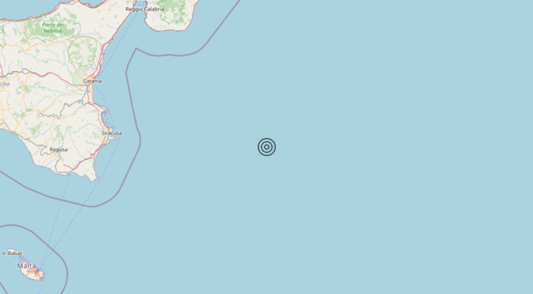 Terremoto Mar Ionio Meridionale (MARE) – Magnitudo 3.0