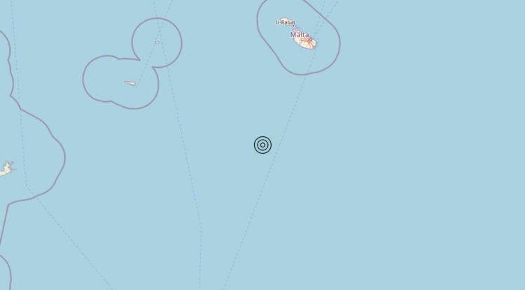 Terremoto Malta [Sea] – Magnitudo 3.8