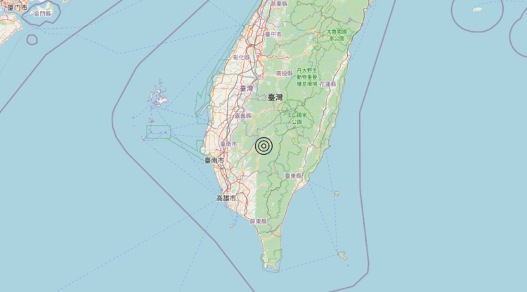 Terremoto Taiwan – Magnitudo 6.3