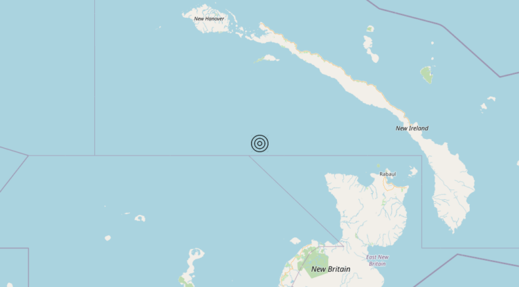 Terremoto Papua New Guinea [Sea] – Magnitudo 5.7