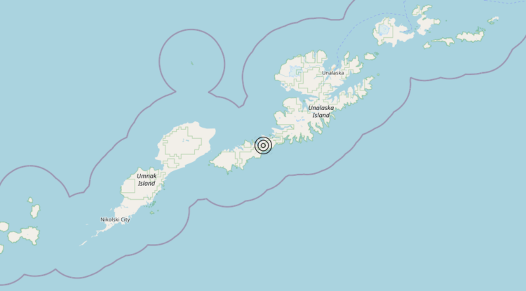 Terremoto Fox Islands, Aleutian Islands, United States [Sea: United States] – Magnitudo 5.7