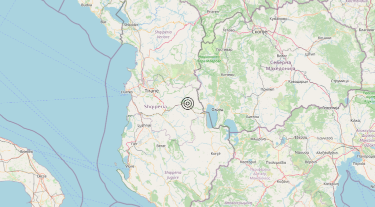 Terremoto Albania – Magnitudo 3.3