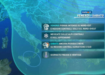 Meteo in Italia: San Valentino tra maltempo e nevicate
