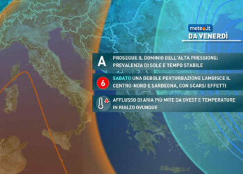 Meteo weekend 22-23 febbraio 2025: più mite ma umido