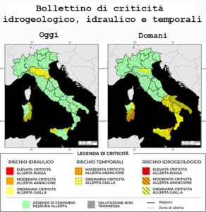 Bollettino di allerta meteo del 01/02/2025