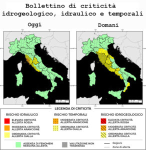 Bollettino di allerta meteo del 13/02/2025